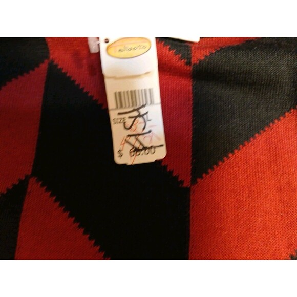 Talbots 2/Set Burgundy/ Black Wool Zip Up Sweater W/TANK LG-Made In Italy($200.) - Picture 16 of 16